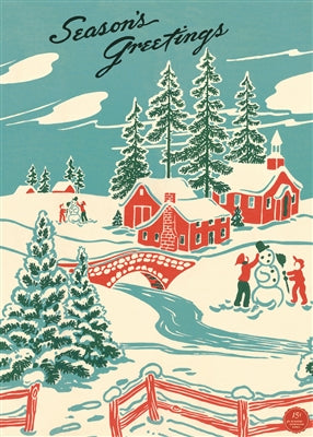 Winter Wonderland Vintage Reproduction Poster