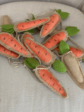 Load image into Gallery viewer, Easter Carrot Burlap Garland
