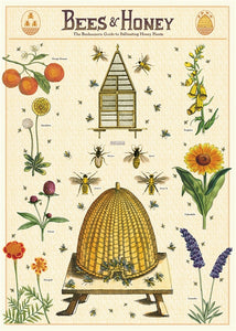 Bees & Honey Vintage Reproduction Poster