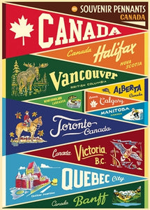 Canada Pennants Vintage Reproduction Poster