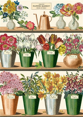 Flower Market Vintage Reproduction Poster