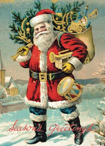 Santa Claus Vintage Reproduction Poster